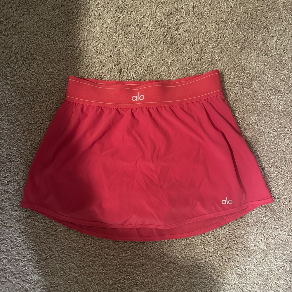 Alo Women's Hot Pink Match Point Skirt